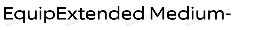 EquipExtended Medium字体转换